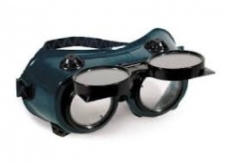 Flip up round lens oxygen & acetylene welding and cutting goggles